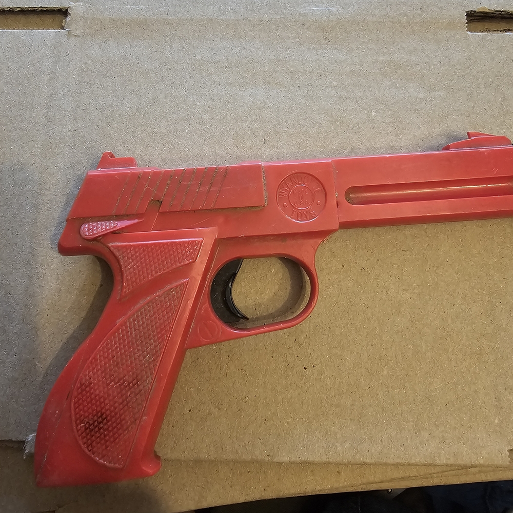 1950s Red Toy Rubber Dart Gun